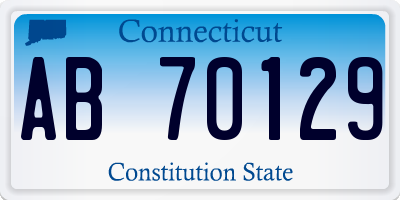 CT license plate AB70129