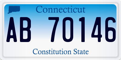 CT license plate AB70146