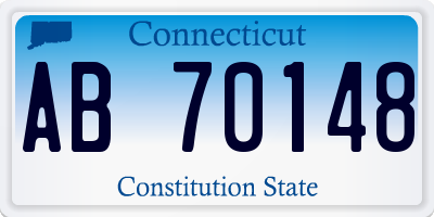 CT license plate AB70148