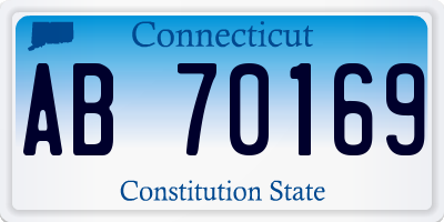 CT license plate AB70169