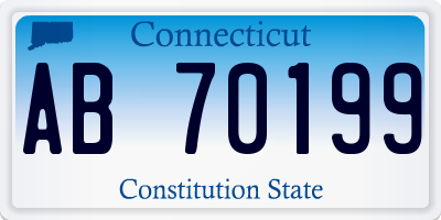 CT license plate AB70199