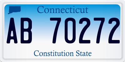 CT license plate AB70272