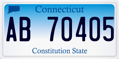 CT license plate AB70405