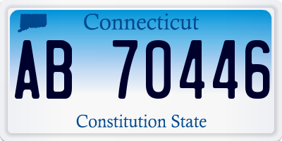 CT license plate AB70446