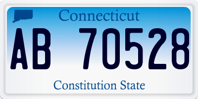 CT license plate AB70528