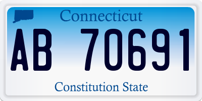 CT license plate AB70691