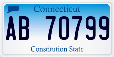 CT license plate AB70799