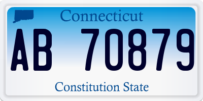 CT license plate AB70879