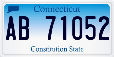 CT license plate AB71052