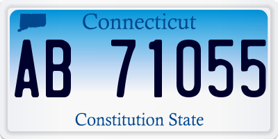 CT license plate AB71055