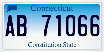 CT license plate AB71066