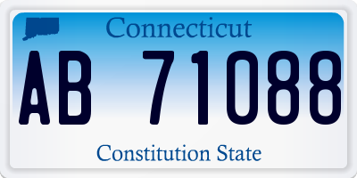 CT license plate AB71088