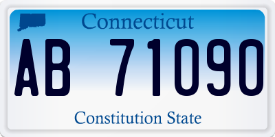 CT license plate AB71090