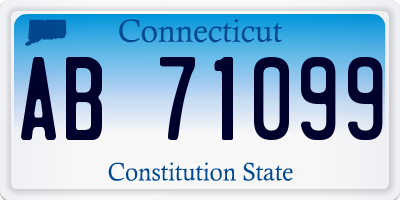 CT license plate AB71099