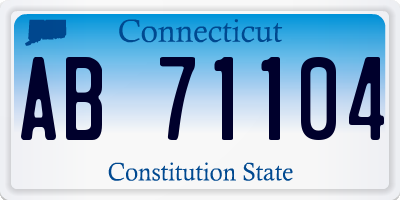 CT license plate AB71104