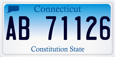 CT license plate AB71126