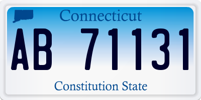 CT license plate AB71131