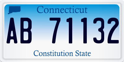 CT license plate AB71132