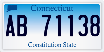 CT license plate AB71138