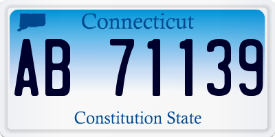 CT license plate AB71139