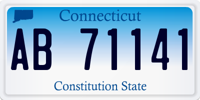 CT license plate AB71141