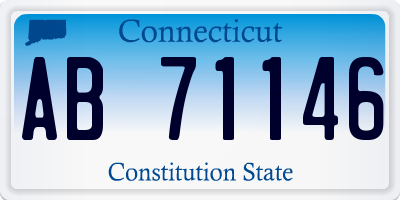 CT license plate AB71146