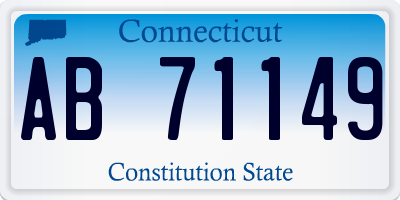 CT license plate AB71149