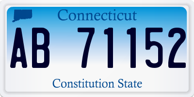 CT license plate AB71152