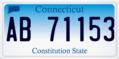 CT license plate AB71153