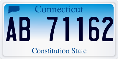 CT license plate AB71162