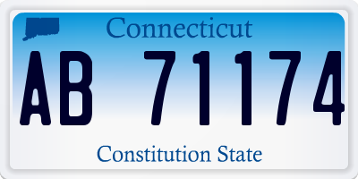 CT license plate AB71174