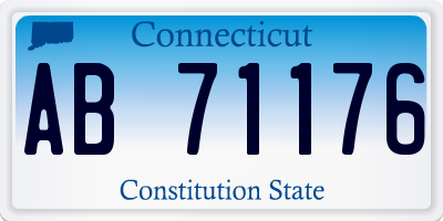 CT license plate AB71176