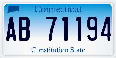 CT license plate AB71194