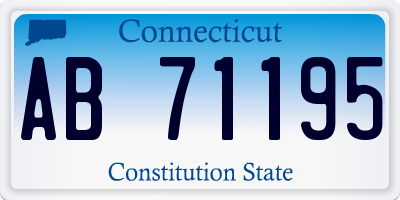 CT license plate AB71195