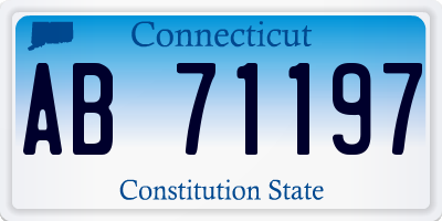 CT license plate AB71197