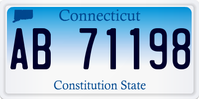 CT license plate AB71198