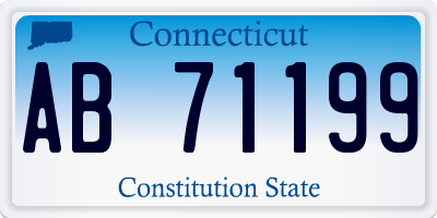 CT license plate AB71199