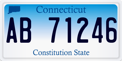 CT license plate AB71246