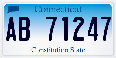 CT license plate AB71247