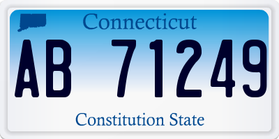 CT license plate AB71249