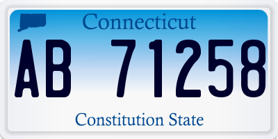 CT license plate AB71258