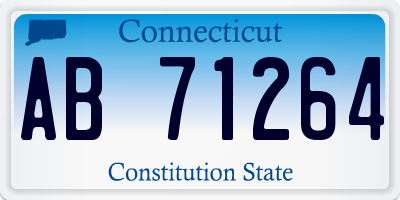 CT license plate AB71264