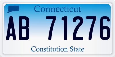 CT license plate AB71276