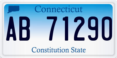 CT license plate AB71290