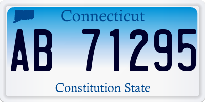 CT license plate AB71295