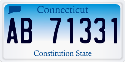 CT license plate AB71331