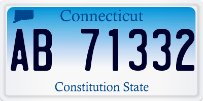 CT license plate AB71332