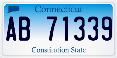 CT license plate AB71339