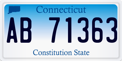 CT license plate AB71363