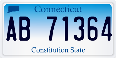 CT license plate AB71364